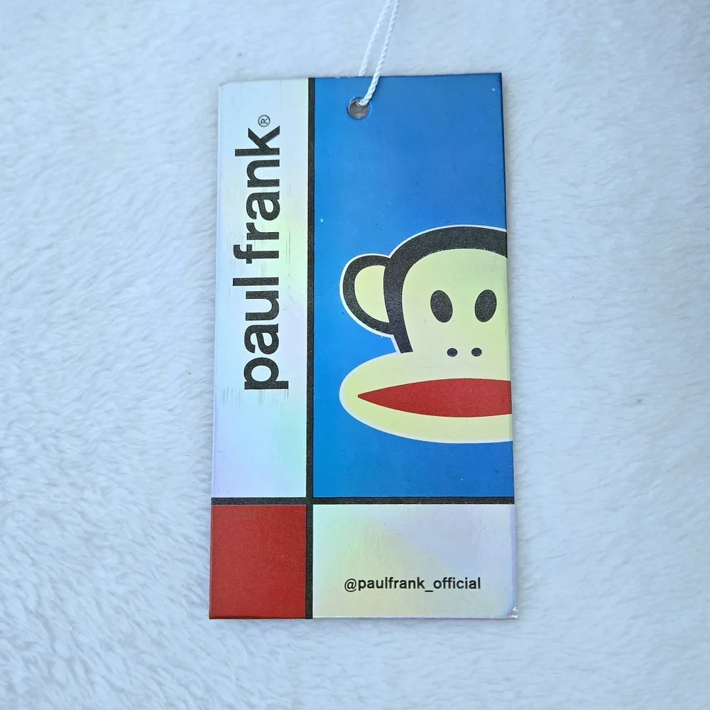 Paul Frank🐵 Backpack🎒 with Furry Pompom Bag Charm - NWT